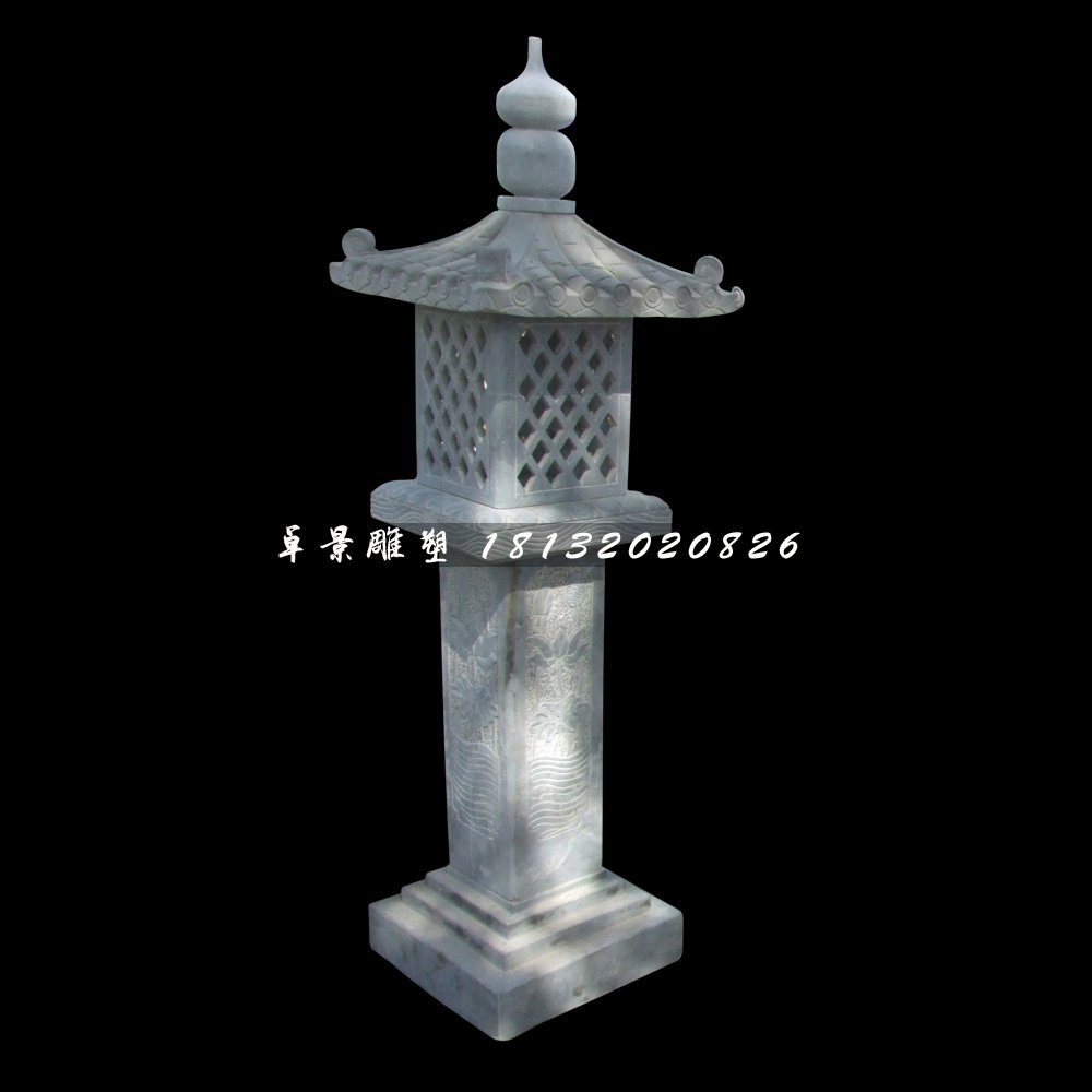 青石燈，公園石燈雕塑