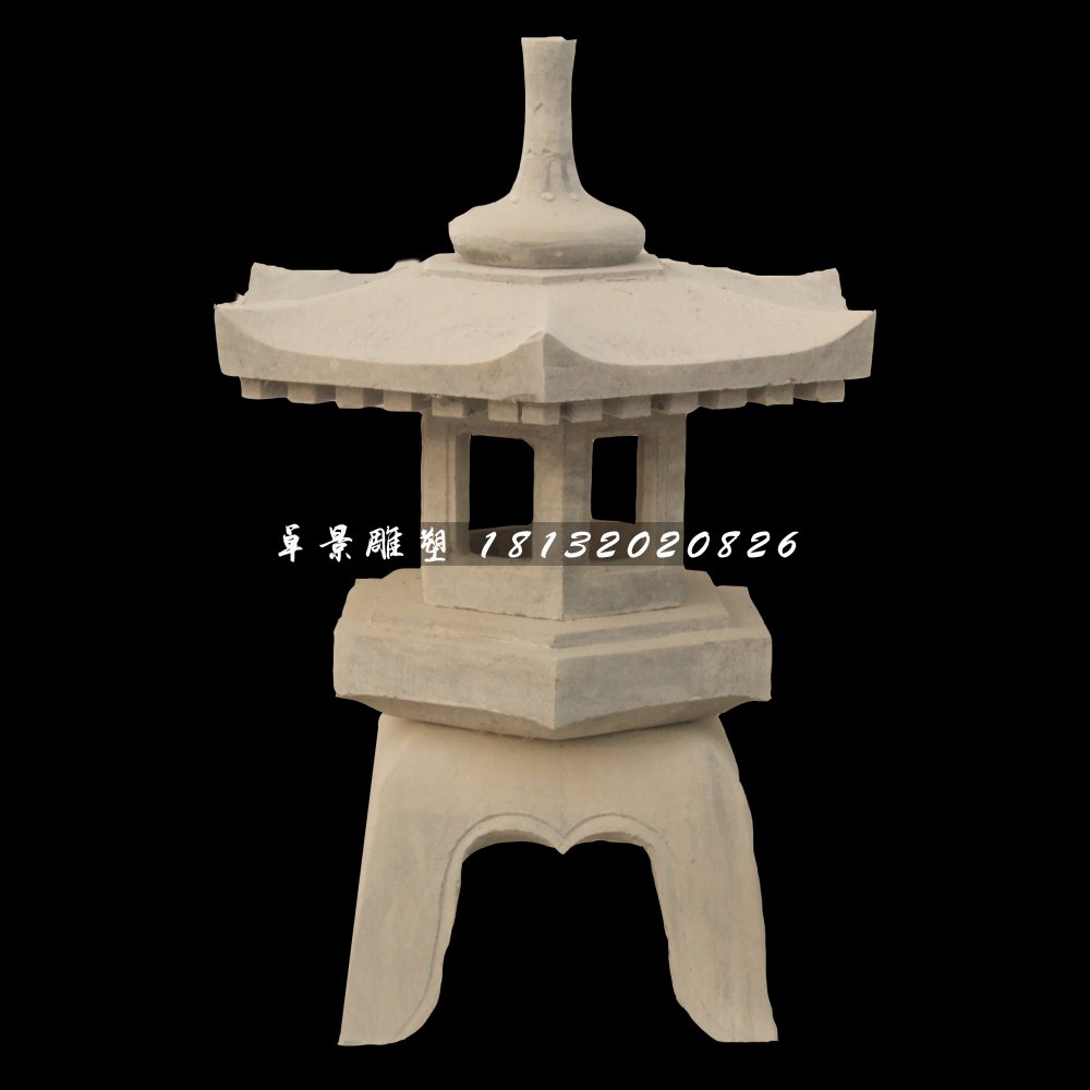 小型石燈，大理石燈雕塑