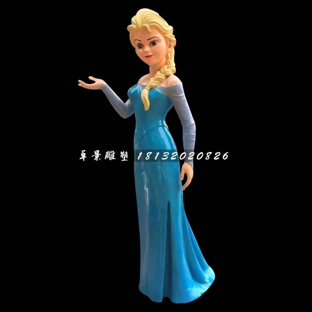 冰雪女王雕塑，玻璃鋼人物雕塑