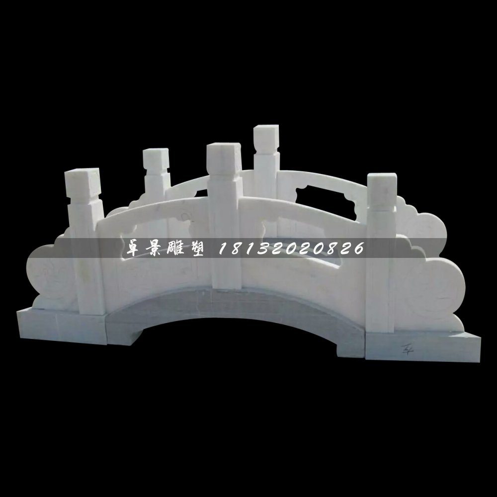 漢白玉石小橋雕塑 ，公園石橋雕塑