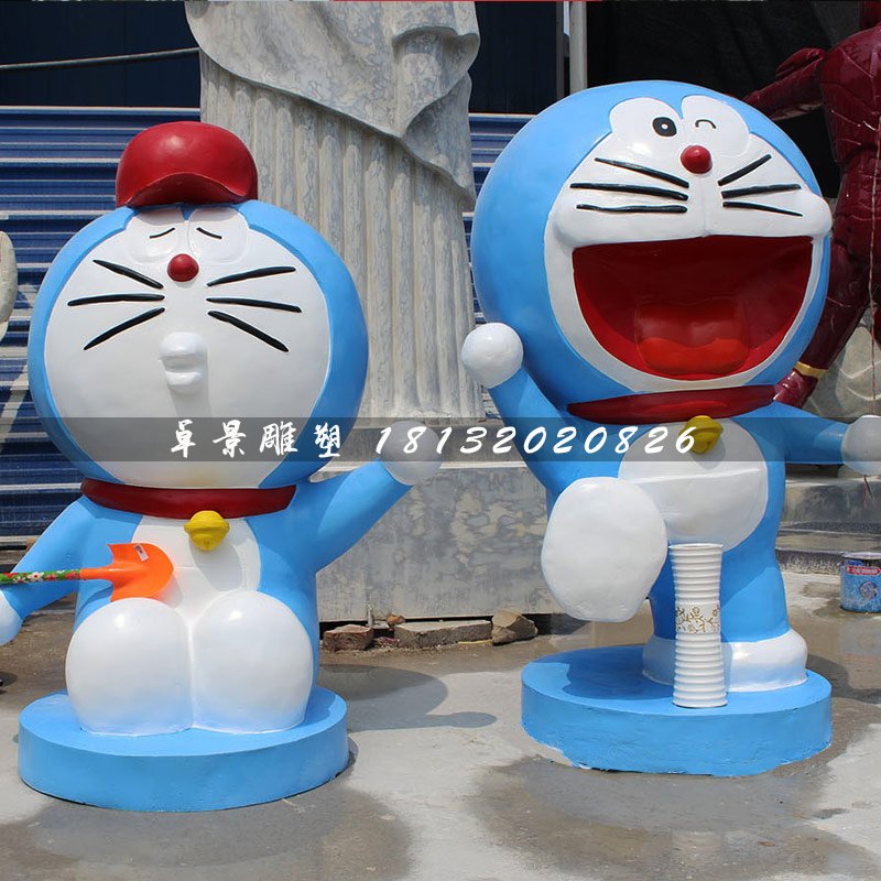 多啦a夢(mèng)雕塑，卡通動(dòng)漫雕塑 (2)
