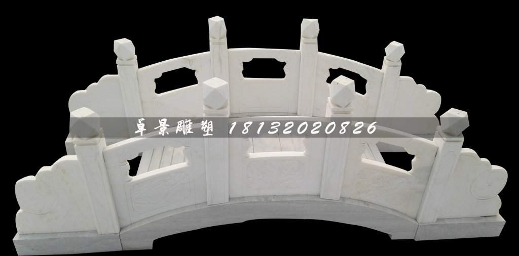 漢白玉小橋石雕，公園景觀石雕 (1)