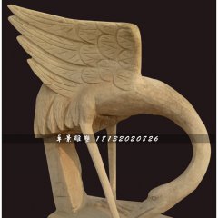 仙鶴石雕，公園仙鶴石雕