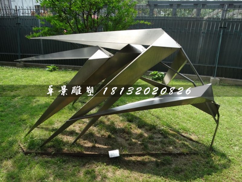 不銹鋼風(fēng)竹雕塑，公園景觀雕塑