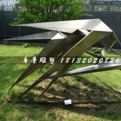 不銹鋼風竹雕塑，公園景觀雕塑