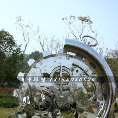 不銹鋼齒輪雕塑，公園景觀雕塑