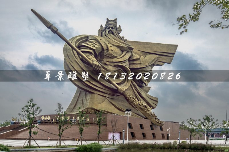 不銹鋼關(guān)公雕塑，廣場(chǎng)大型關(guān)公像 (3)