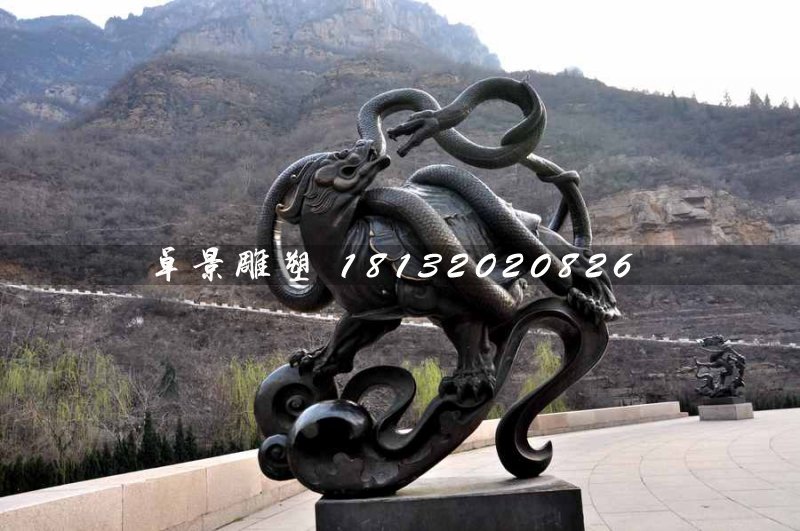 玄武銅雕，廣場神獸銅雕