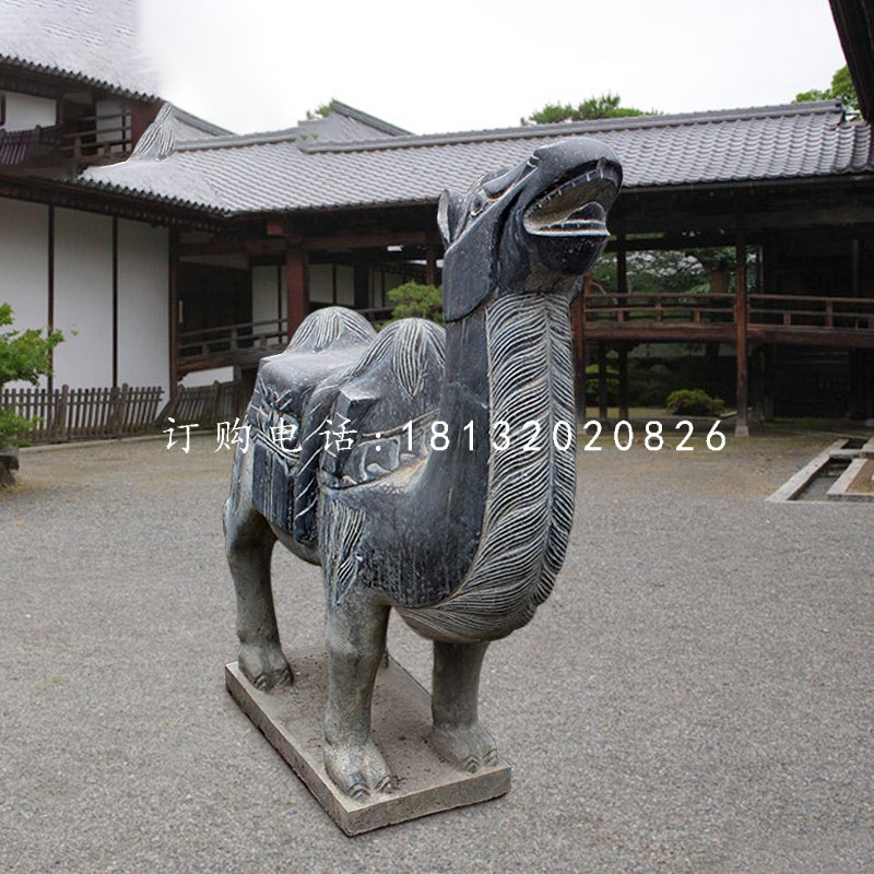 駱駝石雕，青石動物雕塑
