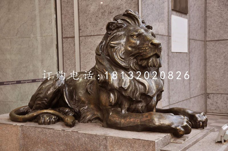 匯豐獅銅雕，歐式銅獅子