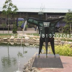 酒樽銅雕，青銅酒樽雕塑