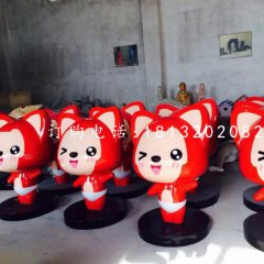 阿貍雕塑玻璃鋼卡通動(dòng)物雕塑