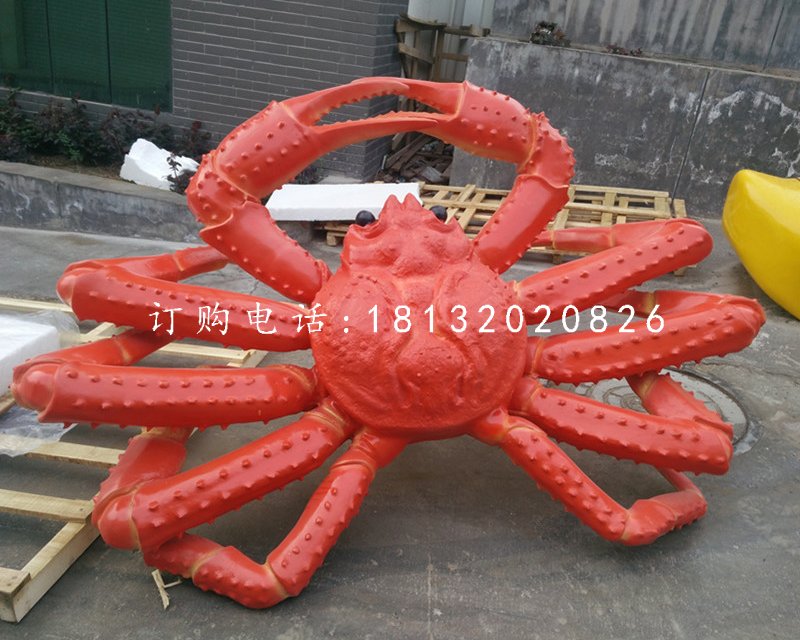 玻璃鋼螃蟹，海鮮雕塑
