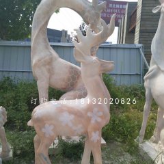 梅花鹿，晚霞紅梅花鹿