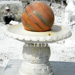 石雕風水球企業景觀雕塑