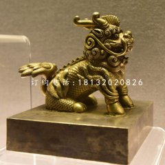 麒麟銅雕，鑄銅神獸雕塑