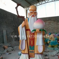 老壽星雕塑，玻璃鋼神仙