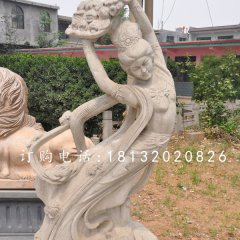 天女散花石雕，古代人物石雕