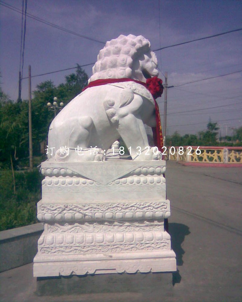 北京獅，漢白玉獅子