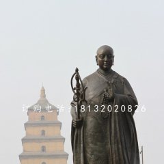 大唐玄奘銅雕，廣場人物銅雕