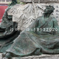 王維銅雕，古代詩(shī)人銅雕