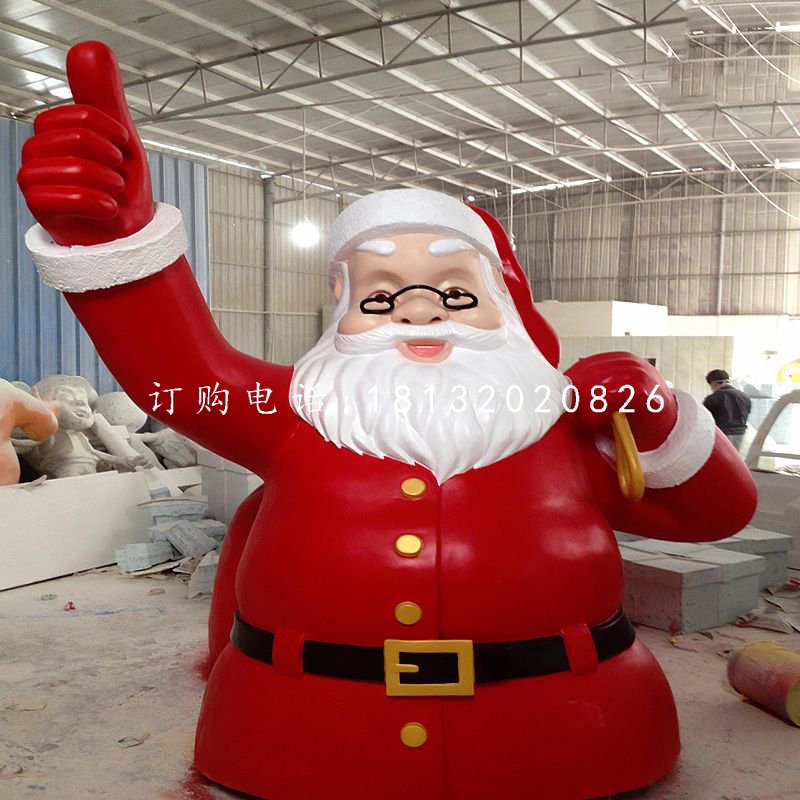 玻璃鋼圣誕老人，卡通人物 (2)