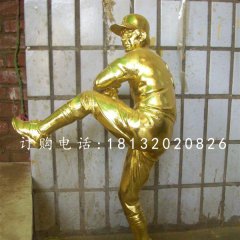 運動員銅雕，鎏金人物銅雕