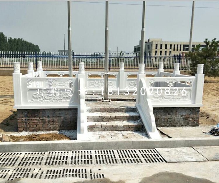 漢白玉國(guó)旗臺(tái)石雕升旗臺(tái)