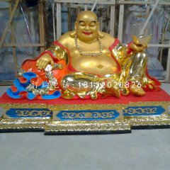 大肚彌勒佛像，玻璃鋼佛像