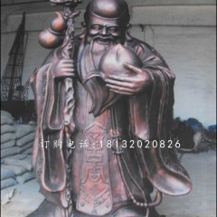 南極仙翁銅雕，神仙銅雕