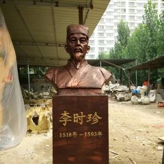 李時珍銅雕，古代醫學名人銅雕