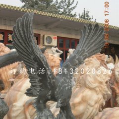 老鷹石雕，青石雄鷹雕塑