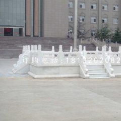 升旗臺石雕，漢白玉升旗臺