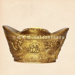 龍鳳元寶銅雕，公園景觀銅雕