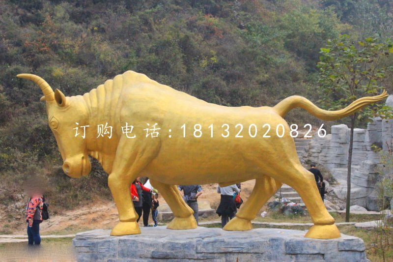 金牛銅雕 景區動物雕塑