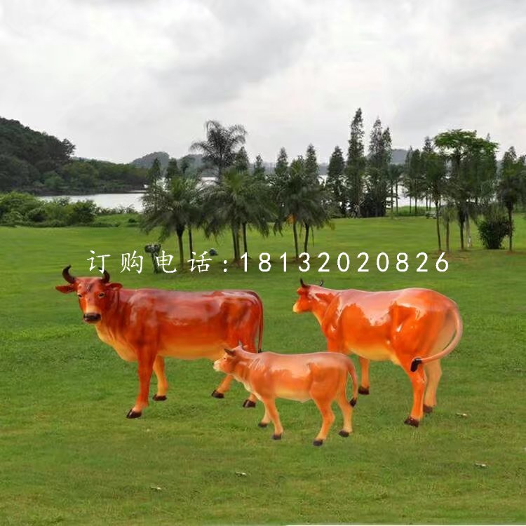 公園黃牛雕塑，玻璃鋼動(dòng)物 (1).jpg