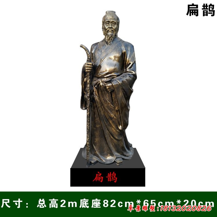 古代名醫扁鵲銅雕