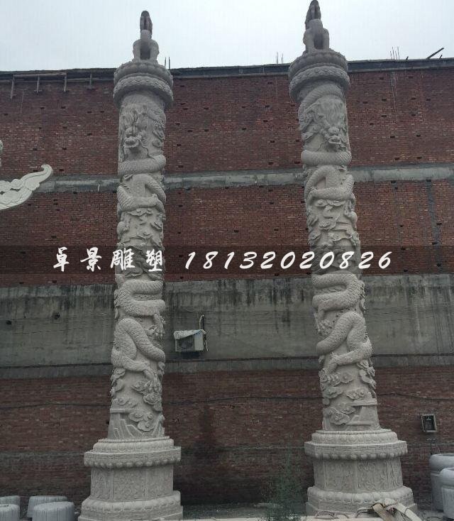 華表，龍柱，廣場石雕柱子