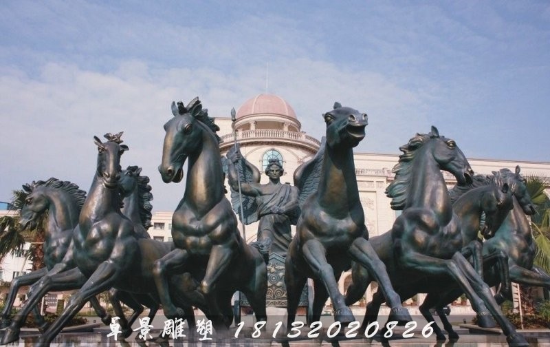 阿波羅戰馬銅雕，阿波羅戰車銅雕