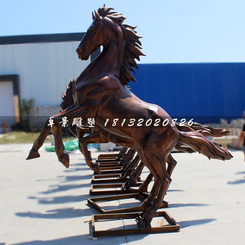 銅雕馬，招財馬銅雕