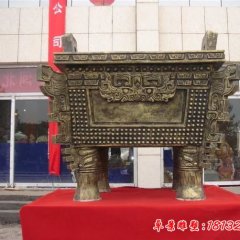 銅雕鼎，企業銅鼎雕塑