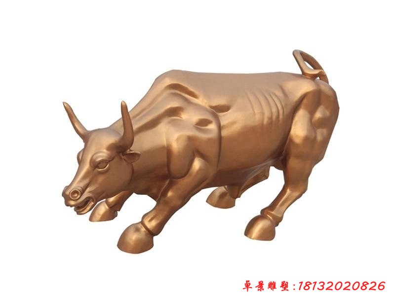 銅牛雕塑，廣場(chǎng)華爾街牛