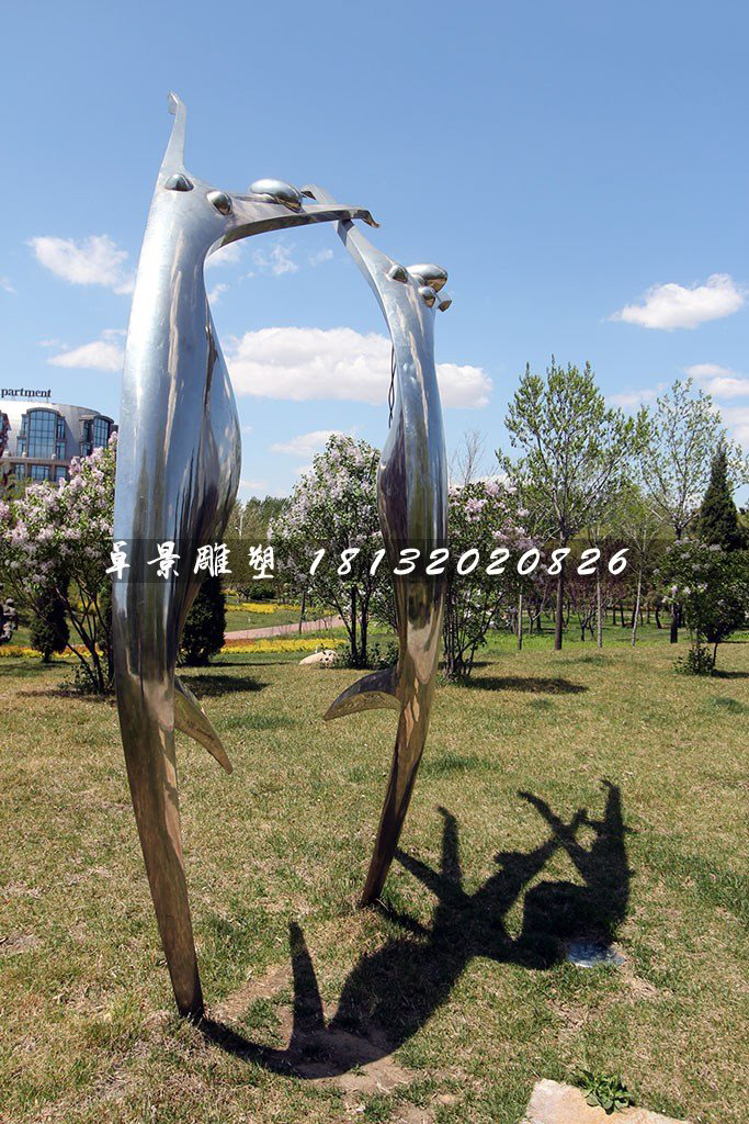 不銹鋼歡呼雕塑，不銹鋼抽象人物雕塑