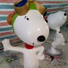 玻璃鋼史努比雕塑，玻璃鋼卡通雕塑