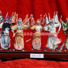 玻璃鋼五虎上將雕塑，玻璃鋼戲劇人物雕塑