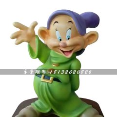 小矮人雕塑，玻璃鋼卡通人物