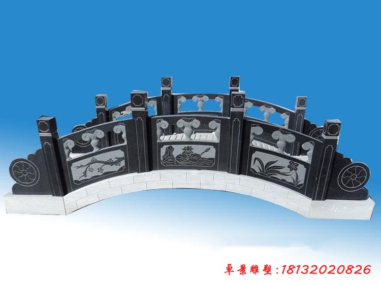 公園景區青石小橋雕塑