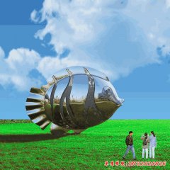 大型不銹鋼卡通魚雕塑