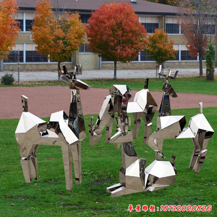 不銹鋼公園動(dòng)物鹿2
