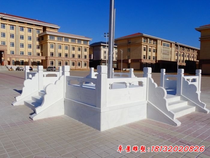 校園企業(yè)升旗臺(tái)石雕